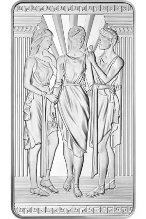 Wysoka jakość UK The Great Engravers #2: Three Graces 10 oz zilver 2022 - Goudverzekerd
