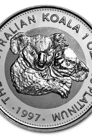 Koala 1 troy ounce platina munt - Goudverzekerd Oryginalny