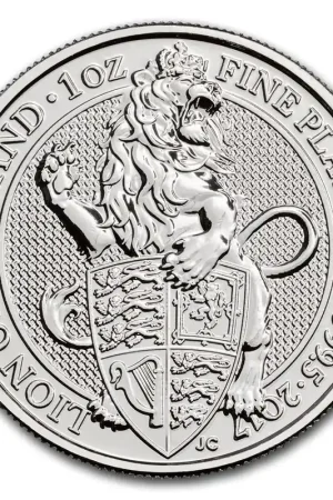 Ekspresowa dostawa Queens Beast Lion 1 troy ounce platina munt 2017 - Goudverzekerd