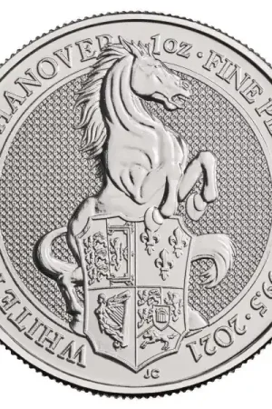 Queens Beast White Horse 1 troy ounce platina munt 2021 - Goudverzekerd Oferta limitowana