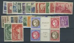 Frankrijk - Jaarset 1937 - Postfris Wysoka jakość