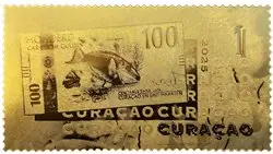 Curaçao - Caribbisch Goud - Postfris 24-karaat gouden postzegel Wyprzedaż