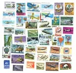Ekspresowa dostawa Luchtvaart en Vliegtuigen - 50 verschillende postzegels - Postfris