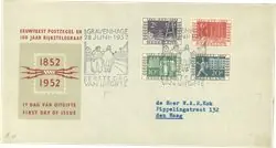 Bezpieczna płatność Nederland 1952 - NVPH E10 - FDC - Met adres