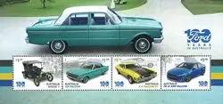 Australië - Ford: 100 jaar in Australië - Postfris souvenirvelletje Autentyczny