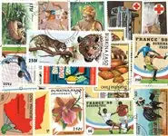 Burkina Faso - 75 verschillende postzegels - gestempeld Autentyczny