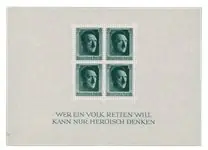 Darmowa dostawa Duitse Rijk - 1937 - Michel Blok 7 - Ongebruikt