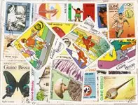 Ekspresowa dostawa Guinea-Bissau - 250 verschillende postzegels - gestempeld