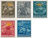 Bezpieczna płatność Nederlands Indië 1937 - NVPH 230-234 - Postfris
