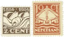 Darmowa dostawa Nederland 1924 - NVPH 139-140 - Ongebruikt