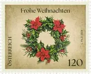 Ekspresowa dostawa Oostenrijk - Christmas wreath - Postfrisse postzegel
