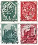 Duitse Rijk - 1934 - Michel 544-547 - Gebruikt Popularny