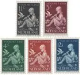 Szybka dostawa Nederland 1938 - NVPH 313-317 - Ongebruikt