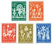 Wyprzedaż Nederland 1961 - NVPH 759-763 - Postfris