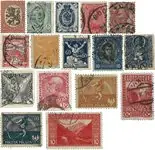 Tylko dziś 16 verschillende postzegels uit 11 landen - gestempeld