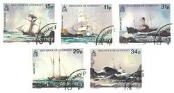 Tylko dziś Alderney - Scheepswrak 1987 - Gestempelde postzegel