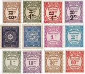 Algerije - 12 Postfrisse Taks zegels Najlepsza cena