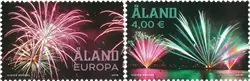 Aland - Vuurwerk - Postfrisse serie van 2 Wyprzedaż