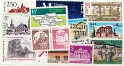 Architectuur - Postzegel pakket - Postfris Autentyczny