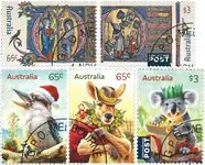 Ekspresowa dostawa Australië - Christmas 2024 - Gestempelde serie van 5