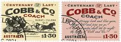 Australië - Cobb & Co Coach - Gestempelde serie van 2 Premium