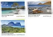 Bezpieczna płatność Australia - Wereld Erfgoed Eilanden - Postfrisse serie van 3