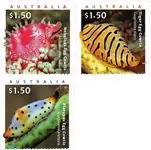 Australië - levende zeeschelpen - Postfrisse serie van 3 Zamów teraz
