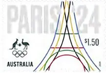 Australië - Olympic games Paris 2024 - Postfrisse postzegel Szybka dostawa