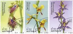 Australië - Orchids - Gestempelde serie van 3 Nowość