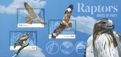 Australië - Roofvogels - Postfris souvenirvelletje Premium