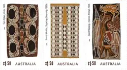 Australië - Schors schilderingen - Postfrisse serie van 3 Promocja