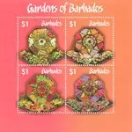 Barbados - Tuinen - Postfris souvenir velletje Szybka dostawa