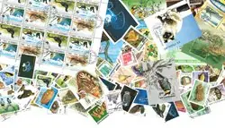 Azerbeidzjan - 11 versch. souvenirvelletjes en 57 versch. postzegels Szybka dostawa