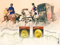 België - Europa 2020 Oude Postroutes - Postfris velletje Niska cena
