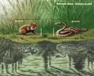 België - EUROPA 2021 Endangered National Wildlife - Postfris souvenirvelletje Oferta