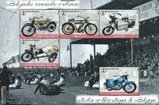 België - Vintage Motorcycles - Postfris souvenirvelletje Bezpieczna płatność