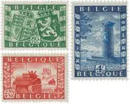 België 1950 - OBP 823-25 - Postfris Zwrot pieniędzy