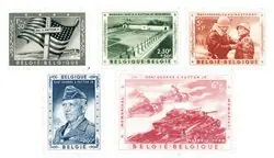 België 1957 - OBP 1032-36 - Ongebruikt Zwrot pieniędzy