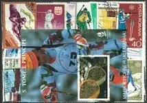 Zwrot pieniędzy Biathlon 2 souvenirvelletjes en 31 postzegels