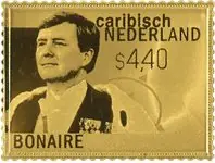 Wysoka jakość Bonaire - Gouden zegel WA Bonaire 2023 - Postfrisse 24-karaats Gouden postzegel in box
