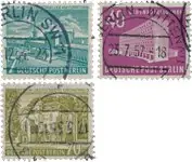 Wysoka jakość Berlijn 1954 - Michel 121-123 - Gebruikt