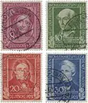 Bundespost 1949 - Michel 117/120 - Gebruikt Autentyczny