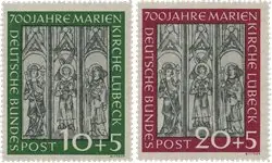 Bundespost 1951 - Michel 139/140 - Postfris Tylko dziś