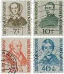 Bundespost 1955 - Michel 222/225 - Gebruikt Premium
