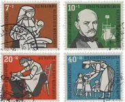 Bundespost 1956 - Michel 243/246 - Gebruikt Zamów teraz