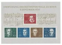 Bundespost 1959 - Michel Blok 2 - Postfris Oferta limitowana
