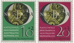 Szybka dostawa Bundespost 1951 - Michel 141/142 - Postfris