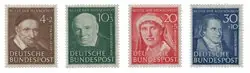 Bundespost 1951 - Michel 143/146 - Postfris Wysoka jakość