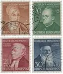 Bundespost 1952 - Michel 156/159 - Gebruikt Oferta limitowana