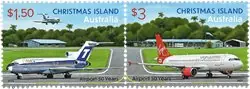 Christmas Islands - Airport - Postfrisse serie van 2 Wysoka jakość